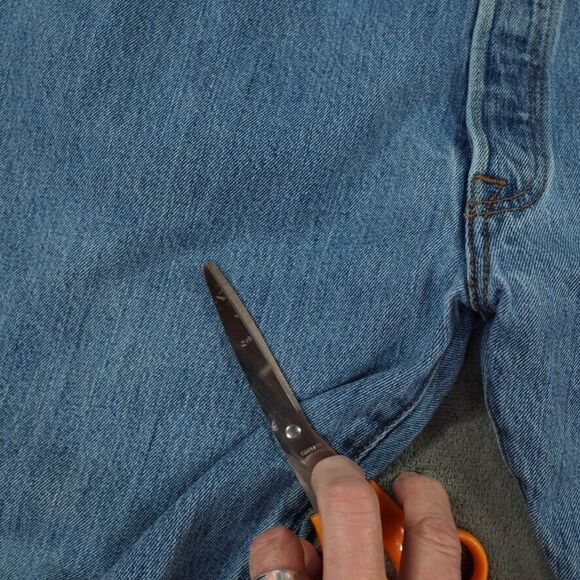 Levis 501 Jeans Mens 40x32 Blue Medium Wash Y2K Biker Cowboy Button Fly‎ Egypt - Picture 8 of 11